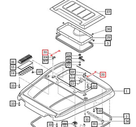 Mahindra Tractor Damper - Sun Roof 14527072700 Mahindra Direct Parts