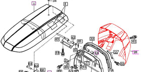 Mahindra Tractor Dash Cover 16506030023DG Mahindra Direct Parts