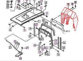 Mahindra Tractor Dash Cover 16756030020 Mahindra