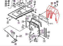 Mahindra Tractor Dash Cover 16756030020