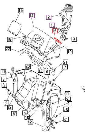 Mahindra Tractor Dash Cover 19467211000 Mahindra Direct Parts