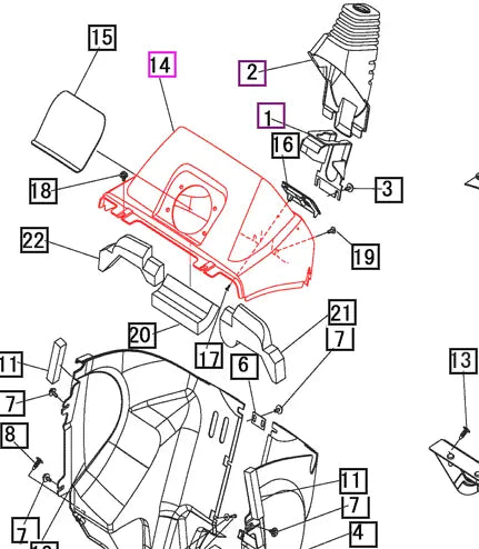Mahindra Tractor Dash Cover Panel 10557207001 Mahindra Direct Parts