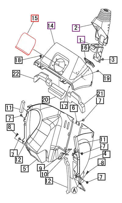 Mahindra Tractor Dash Cover Panel 19562833000 Mahindra Direct Parts