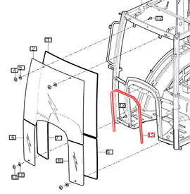 Mahindra Tractor Dash Frame Insulator 12391120060 Mahindra Direct Parts
