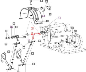 Mahindra Tractor Dc Lever 007600167D11 Mahindra Direct Parts