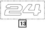 Mahindra Tractor Decal - 24 19478755000 Mahindra Direct Parts