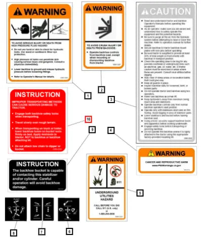 Mahindra Tractor Decal Instruction KMW05953319 Mahindra Direct Parts