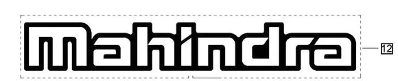 Mahindra Tractor Decal - Mahindra Cab Roof E008004578D1 Mahindra Direct Parts