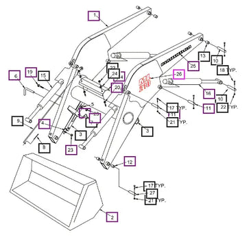 Mahindra Tractor Decal - Ml210 BUH814178 Mahindra Direct Parts