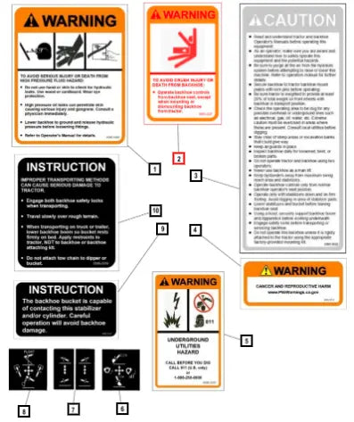 Mahindra Tractor Decal Warning KMW05953327 Mahindra Direct Parts