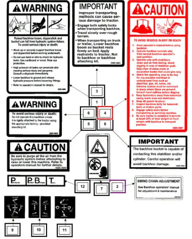 Mahindra Tractor Decal, Caution KMW05953067 Mahindra Direct Parts