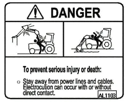Mahindra Tractor Decal, Decal Danger Stay Away ANSAL1103 Mahindra Direct Parts