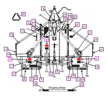 Mahindra Tractor Decal,replace Blades L1002000538 Mahindra Direct Parts