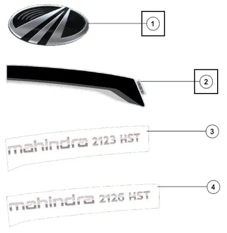 Mahindra Tractor Decals Mahindra 2126 Hst Rh 007664568N01 Mahindra Direct Parts