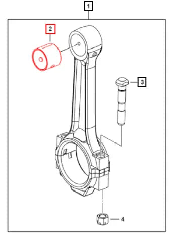 Mahindra Tractor Di-bush-con Rod (small End)-bimetal 0312BB0410N Mahindra Direct Parts