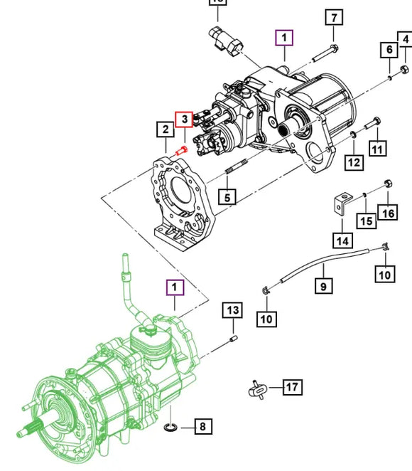 Mahindra Tractor Di-flanged Bolt M10 X 1.50-25 0024630 Mahindra
