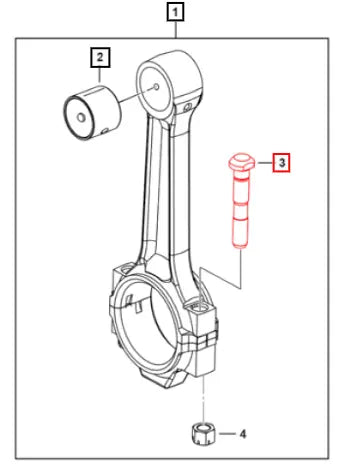 Mahindra Tractor Di-screw Connecting Rod 0084440 Mahindra Direct Parts