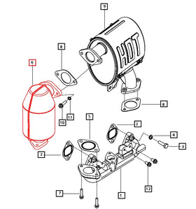 Mahindra Tractor Diesel Particulate / Exhaust Filter E006015831D91 Mahindra Direct Parts