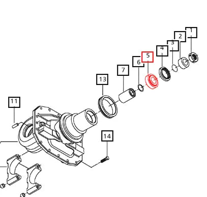 Mahindra Tractor Differential Bearing 006506106C1 Mahindra Direct Parts