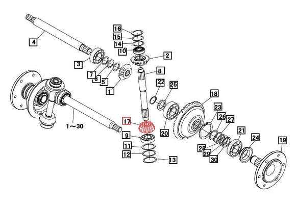 Mahindra Tractor Differential Bevel Gear Mahindra