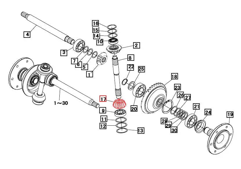 Mahindra Tractor Differential Bevel Gear Mahindra