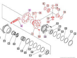 Mahindra Tractor Differential Case Assembly 19571401000 Mahindra Direct Parts