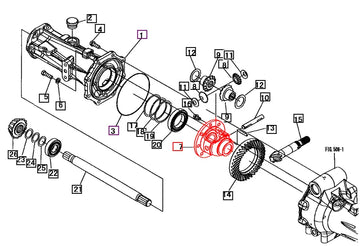 Mahindra Tractor Differential Case - Front Axle 10312121000 Mahindra Direct Parts