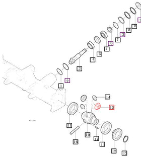 Mahindra Tractor Differential Gear 15T 11104112220 Mahindra Direct Parts