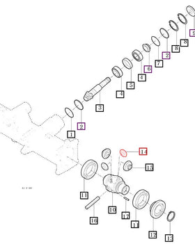 Mahindra Tractor Differential Pinion 11T 11104112230 Mahindra Direct Parts