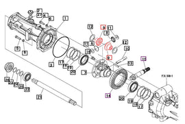 Mahindra Tractor Differential Side Gear 10191413000 Mahindra Direct Parts
