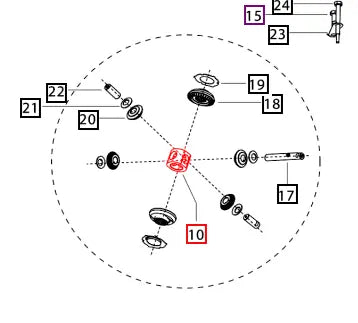 Mahindra Tractor Differential Support Spider 006510510V1 Mahindra Direct Parts