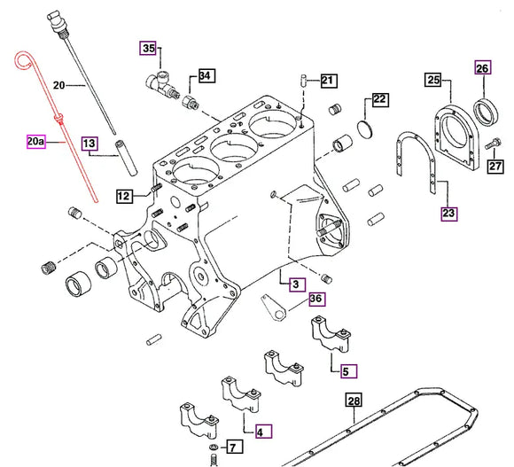 Mahindra Tractor Dipstick 005557815R91 Mahindra