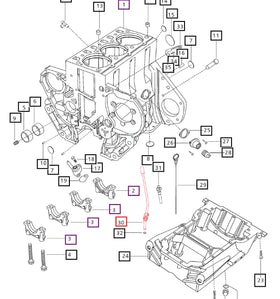 Mahindra Tractor Dipstick Guide - Crankcase 006018860H91 Mahindra Direct Parts