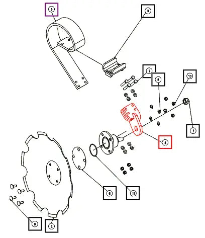 Mahindra Tractor Disc Angle Spring Connection YP20039961 Mahindra Direct Parts
