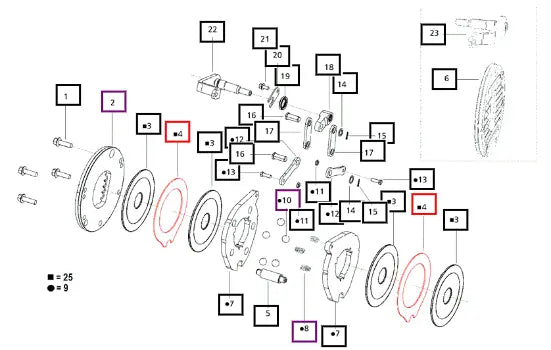 Mahindra Tractor Disc Intermediate (29321190) 006503353D1 Mahindra Direct Parts