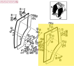 Mahindra Tractor Door Assembly LH 14527052101 Mahindra