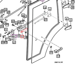 Mahindra Tractor Door Bar Gasket 14527052150 Mahindra Direct Parts
