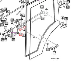 Mahindra Tractor Door Bar Gasket 14527052150