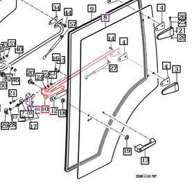 Mahindra Tractor Door Bar Left Hand LH 12397022500GB Mahindra Direct Parts