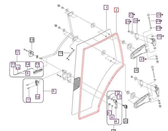 Mahindra Tractor Door Beading EPDM 4.5 M Mahindra Direct Parts
