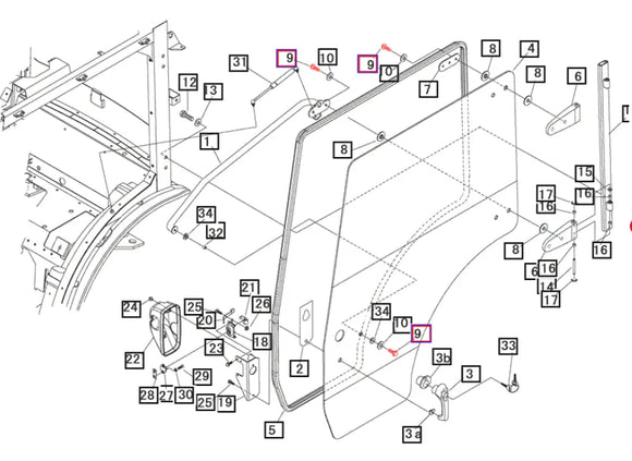 Mahindra Tractor Door Flange Bolt F0500408025 Mahindra