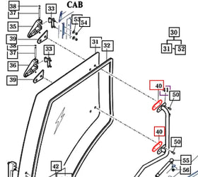 Mahindra Tractor Door Frame Grommet 19027672070 Mahindra Direct Parts
