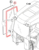 Mahindra Tractor Door Glass Seal Right and Left 17687010170 Mahindra