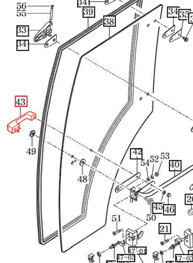 Mahindra Tractor Door Handle With Lock 14527052600 Mahindra Direct Parts