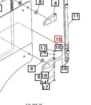 Mahindra Tractor Door Hinge Bushing 10446073000 Mahindra Direct Parts