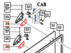 Mahindra Tractor Door Hinge Grommet 19027672060 Mahindra Direct Parts