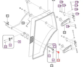 Mahindra Tractor Door Key E007518137D1 Mahindra