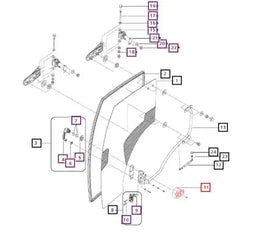 Mahindra Tractor Door Latch Cover Mahindra Direct Parts