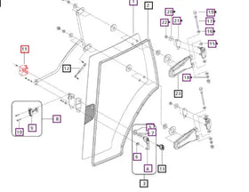 Mahindra Tractor Door Latch Cover Mahindra Direct Parts