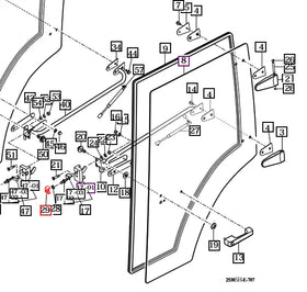 Mahindra Tractor Door Lock Bracket 14527062500GB Mahindra Direct Parts